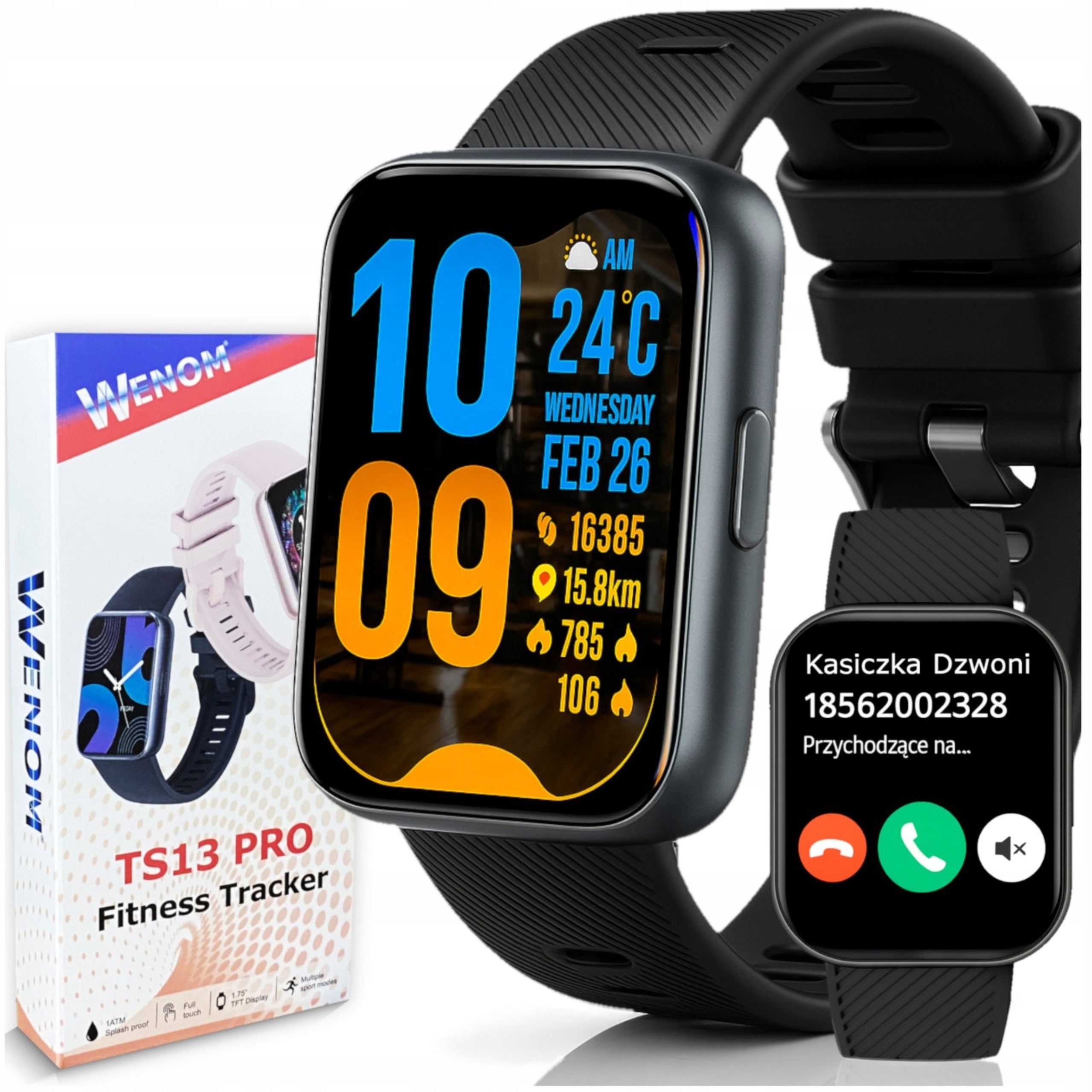 SMARTWATCH for women men WENOM SPORT Waterproof Pedometer HEART RATE MONITOR WATCH