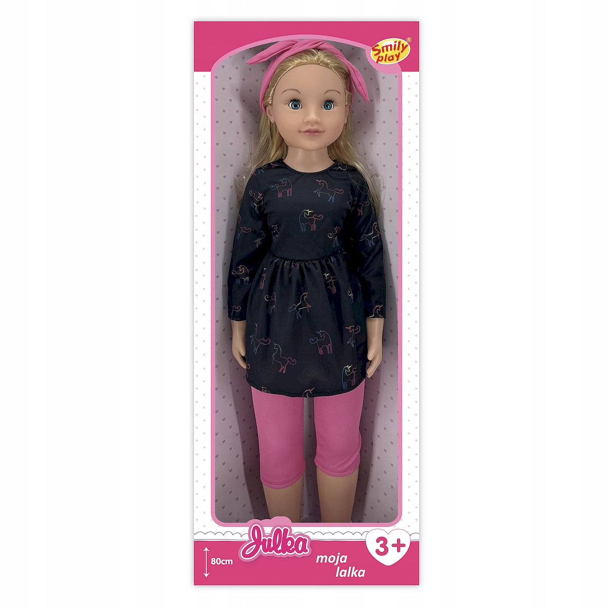 SMILY PLAY DOLL JULKA large doll 80cm walking by the hand 84973 Packaging status original