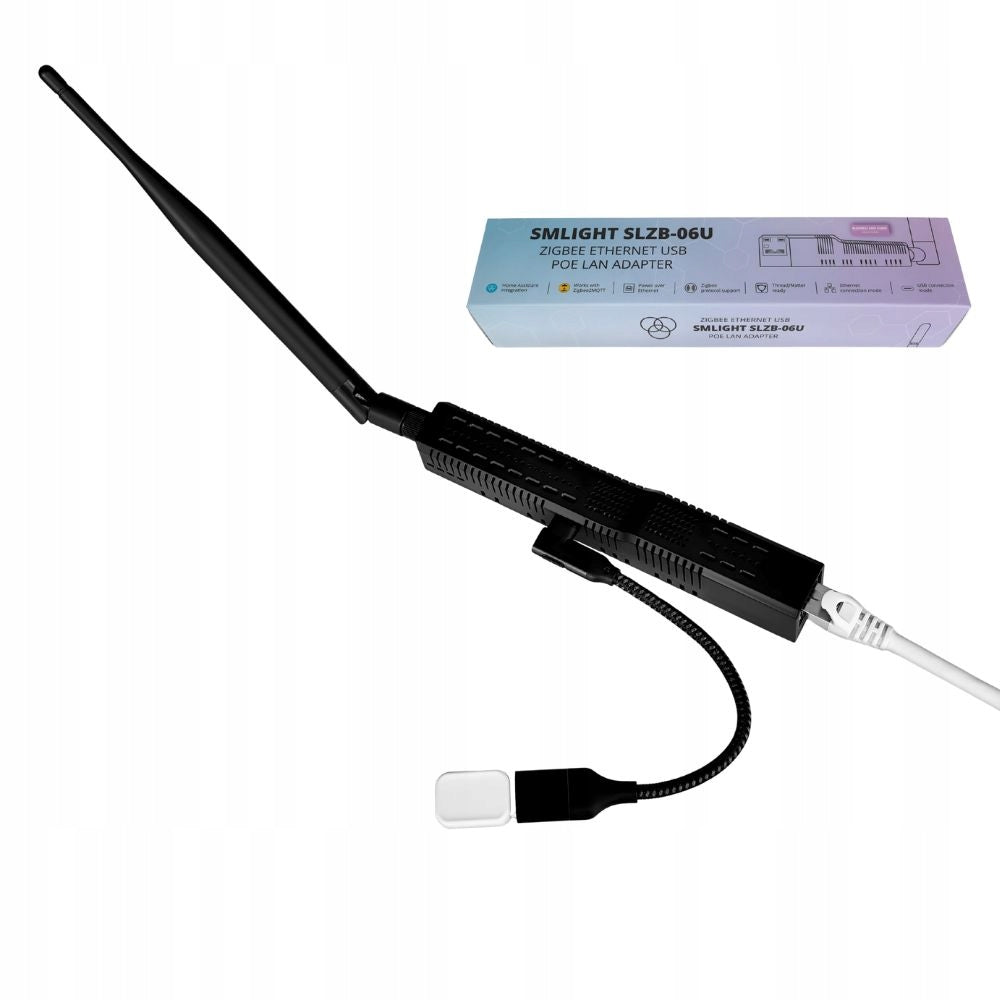 SMLIGHT SLZB-06U Zigbee, Ethernet, PoE, USB, Wi-Fi Adapter with CC2652P Chip Packaging status original