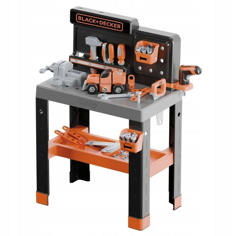 SMOBY BLACK & DECKER WORKSHOP BRICOLO CENTER + TOOL ACCESSORIES Manufacturer code SMOBY 360740
