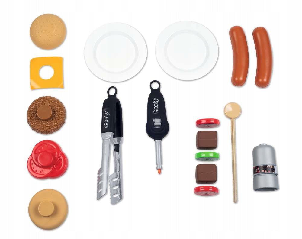 SMOBY Barbecue Garden Grill for Kids with Accessories Garden Kitchen Brand Smoby