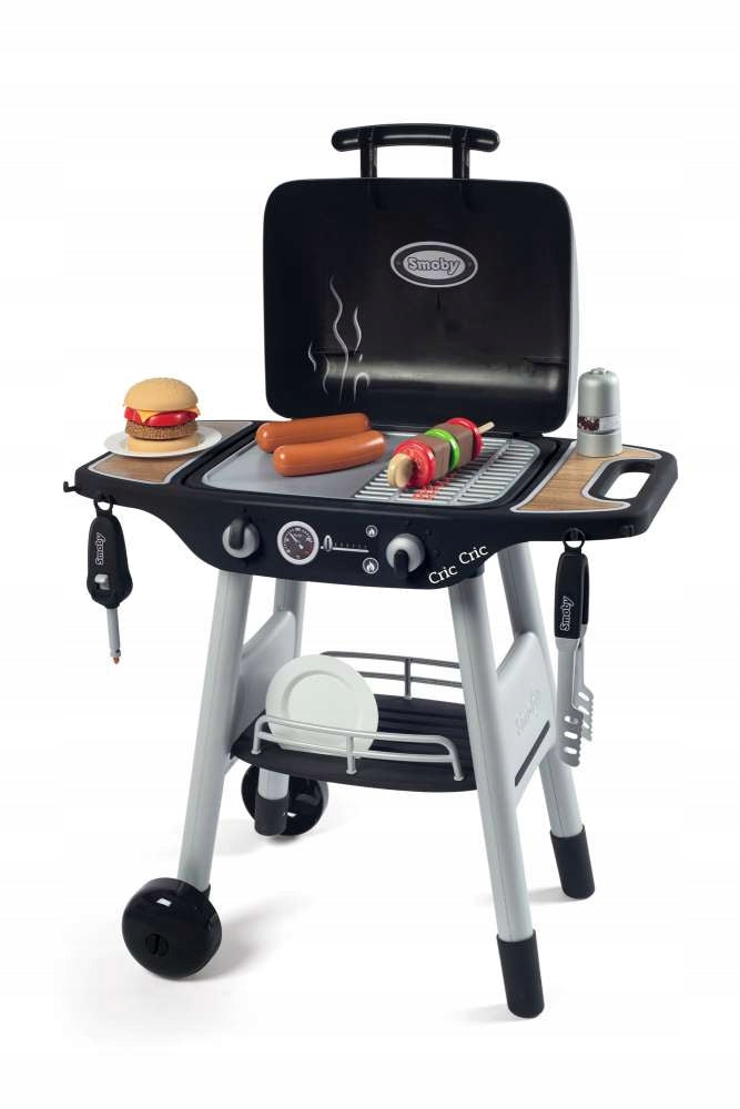 SMOBY Barbecue Garden Grill for Kids with Accessories Garden Kitchen Packaging status original
