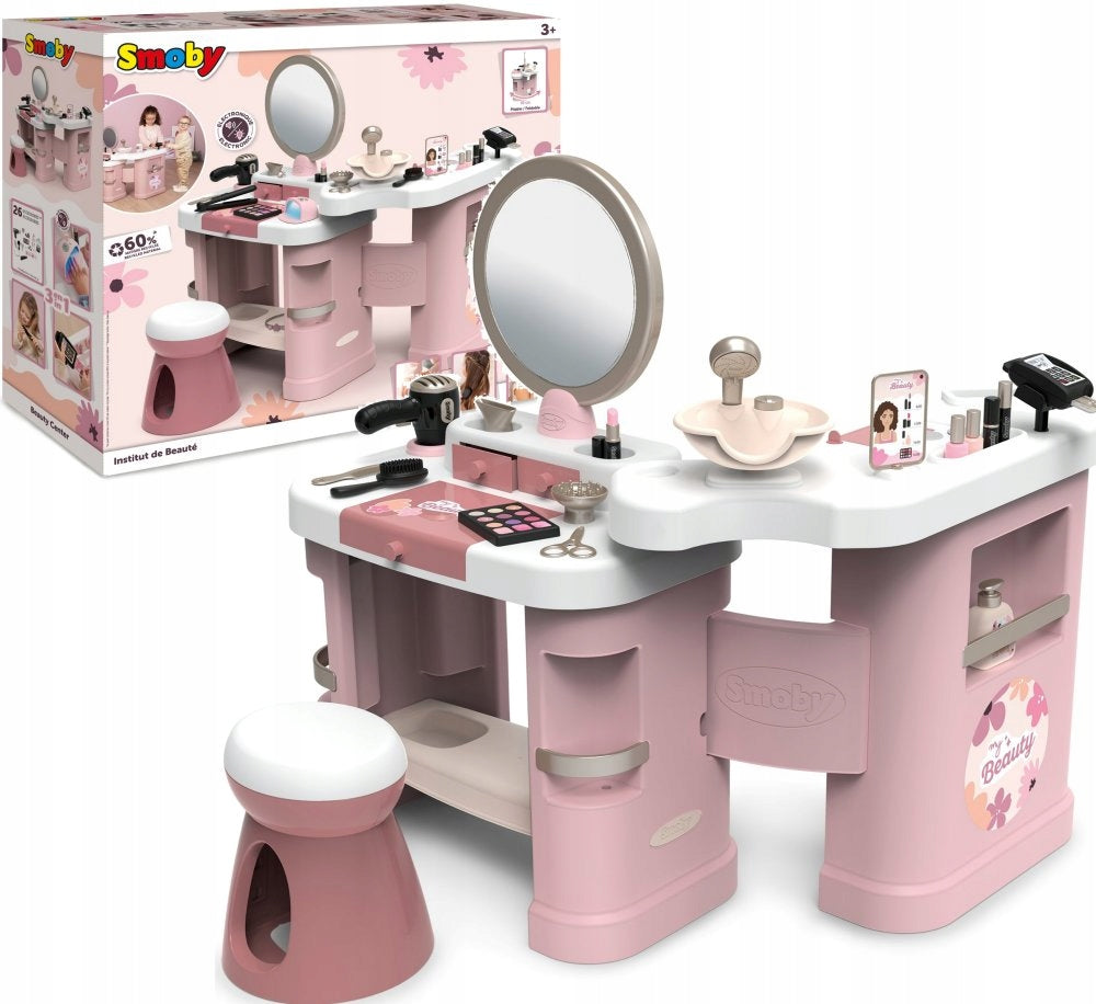 SMOBY Center of small stylist BEAUTY + 26 accessories Hairdresser and beautician