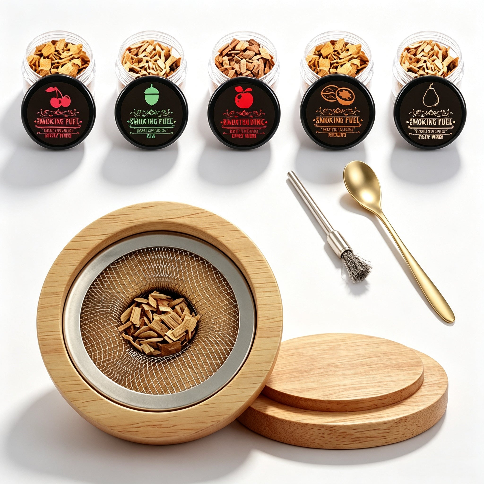 SMOKING SET WHISKEY SMOKER WOOD GIFT FOR DAD AND BOYFRIEND Manufacturer code Zestaw Do Wędzenia Whisky XL Palnik Kostki