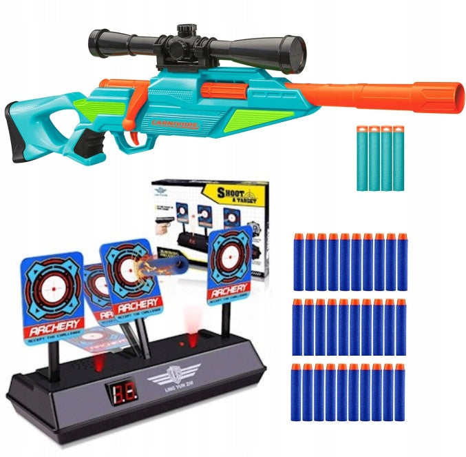 SNIPER CARNIVORE + ELECTRONIC SHIELD + 30 ARROWS
