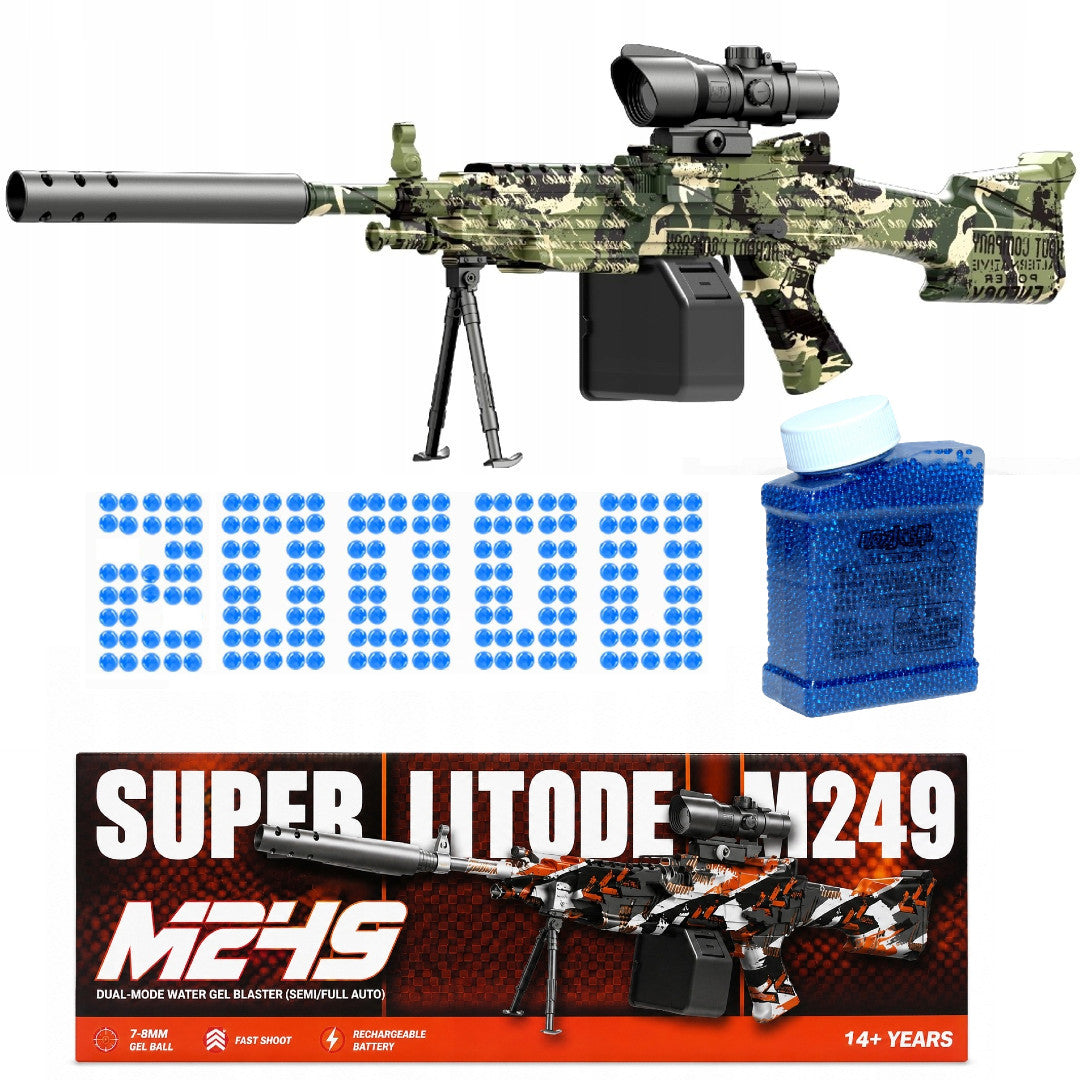 SNIPER FOR GEL BALLS LARGE RIFLE AUTOMATIC PISTOL 20000 BALLS