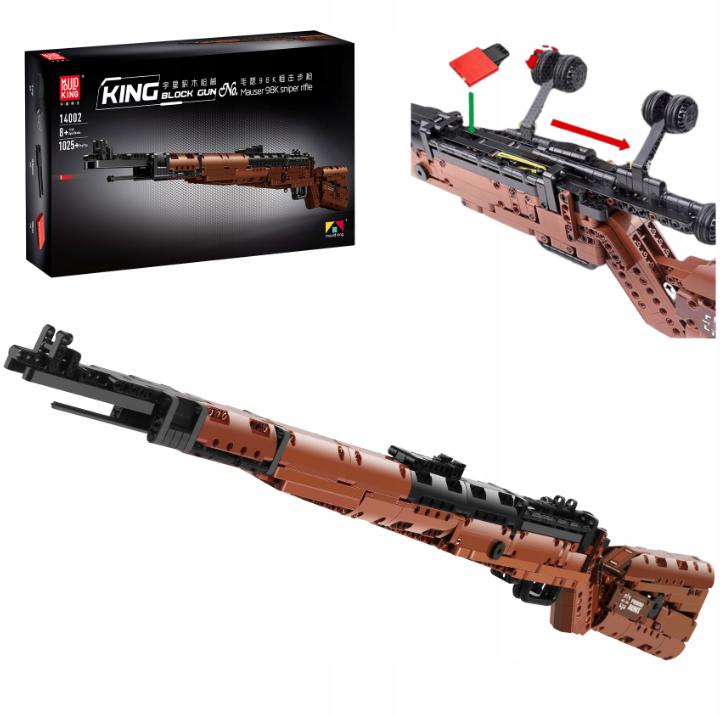 SNIPER RIFLE SET OF BLOCKS MAUSER 98K 1:1 BLOCKS TECHNIC MOULD KING