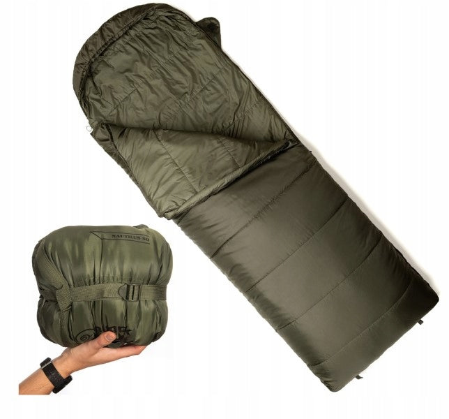 SNUGPAK SLEEPING BAG NAUTILUS BASECAMP MILITARY OPS FROM -2°C TO 3°C LZ Olive