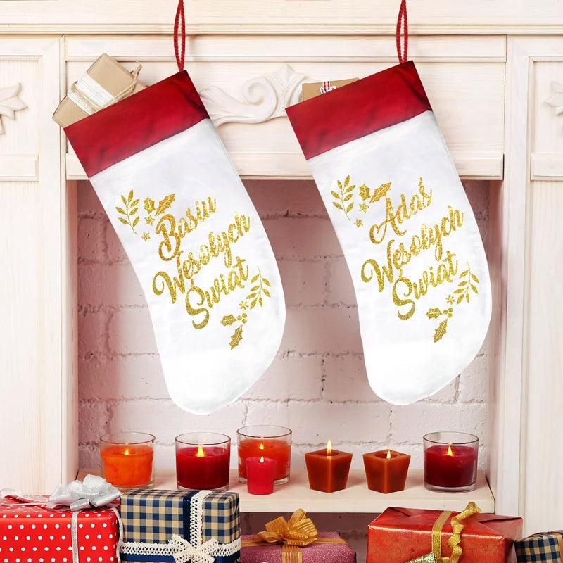 SOCK for fireplace Christmas gift with name Brand Oms