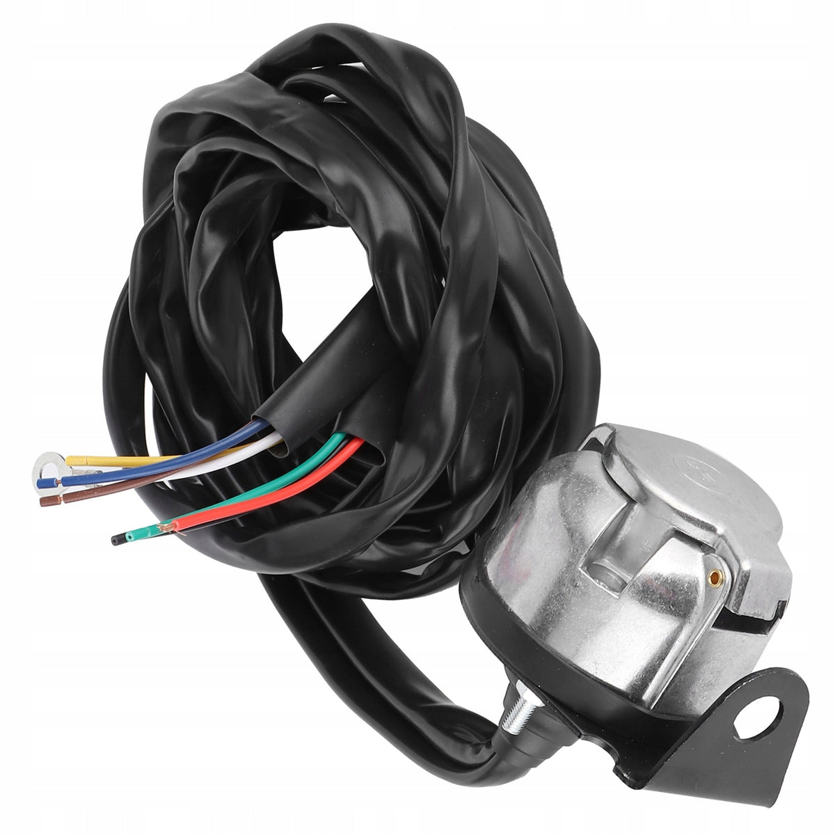 SOCKET ELECTRIC TRAILER HOOK CONNECTOR TOW TRUCK 12V 7PIN CABLE 2M Kind 7 PIN