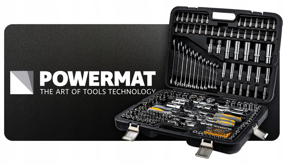 SOCKET WRENCH SET 216 ELEMENTS RATCHET 1/2"3/8"1/4" CrV SUITCASE Packaging status original
