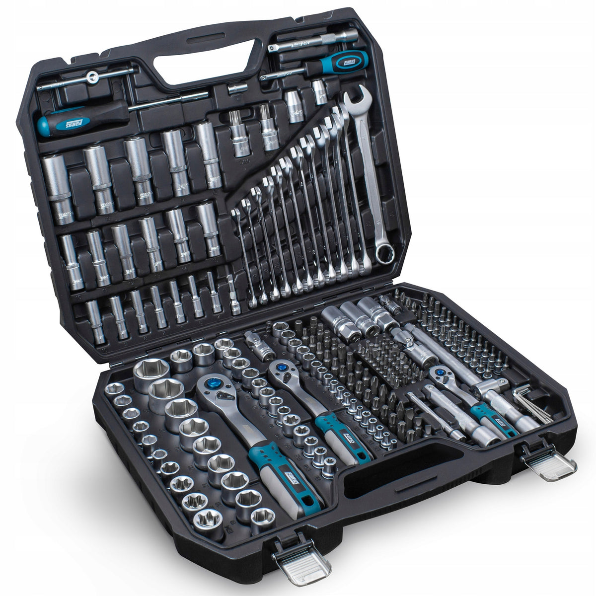 SOCKET WRENCH SET 219el. SUITCASE FARYS WRENCHES FLAT EYELET CAPS