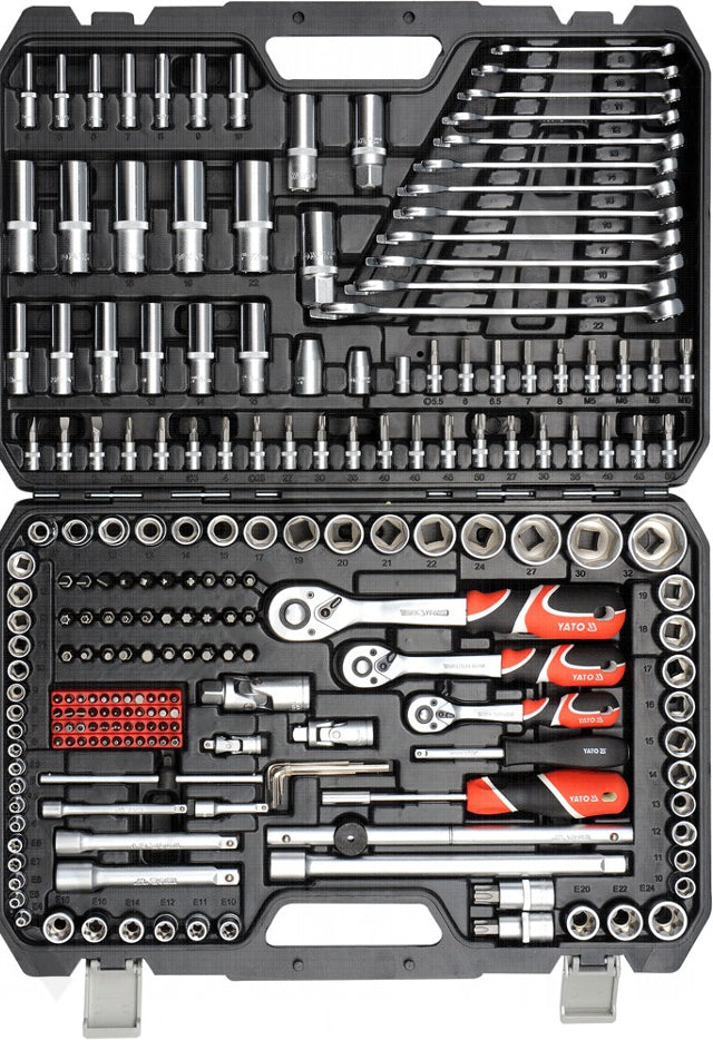 SOCKET WRENCH SET 256el YT-3884 + 40 KEYS Number of items in the set 256