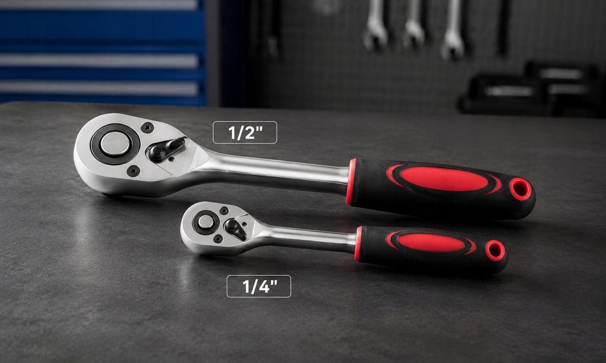 SOCKET WRENCH SET 2x RATCHET 1/2 1/4 BITS EXTENSIONS 94EL SUITCASE Manufacturer code KLUCZE NASADOWE 2x GRZECHOTKI 94 EL WALIZKA