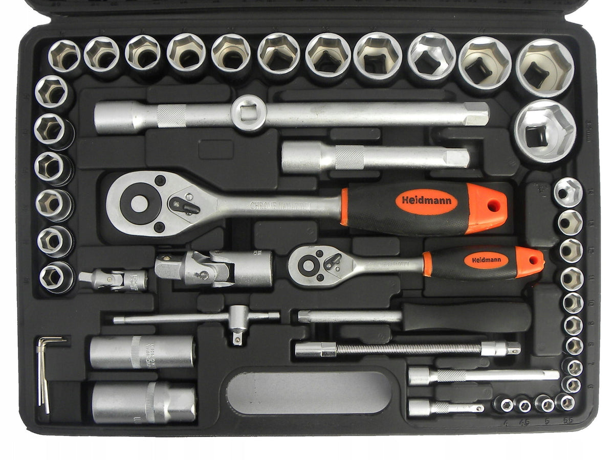 SOCKET WRENCH SET CAP AND BITS 94 EL. TYPE H 1/2" 1/4" EAN (GTIN) 5901477116117