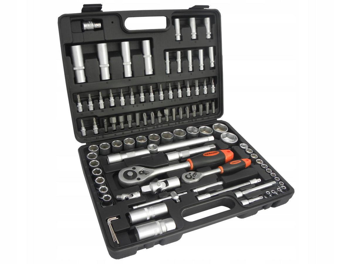 SOCKET WRENCH SET CAP AND BITS 94 EL. TYPE H 1/2" 1/4"