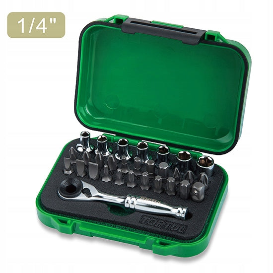 SOCKET WRENCH SET CAP MINI RATCHET BITS 30EL TOPTUL Manufacturer code GABW3001