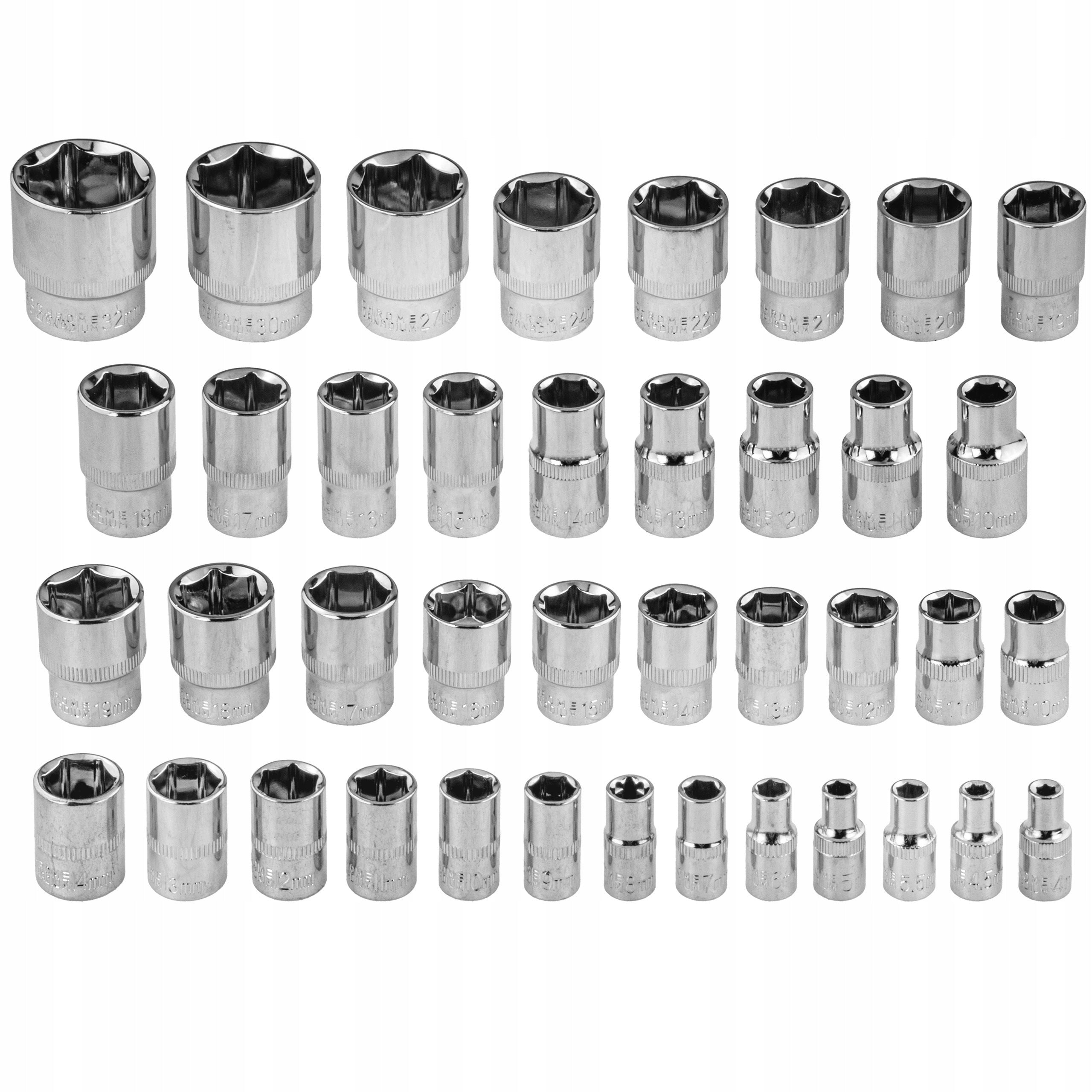 SOCKET WRENCH SET TOOL SOCKET WRENCH 1/2 3/8 1/4 SUITCASE 192 EL Customs tariff code 82041200