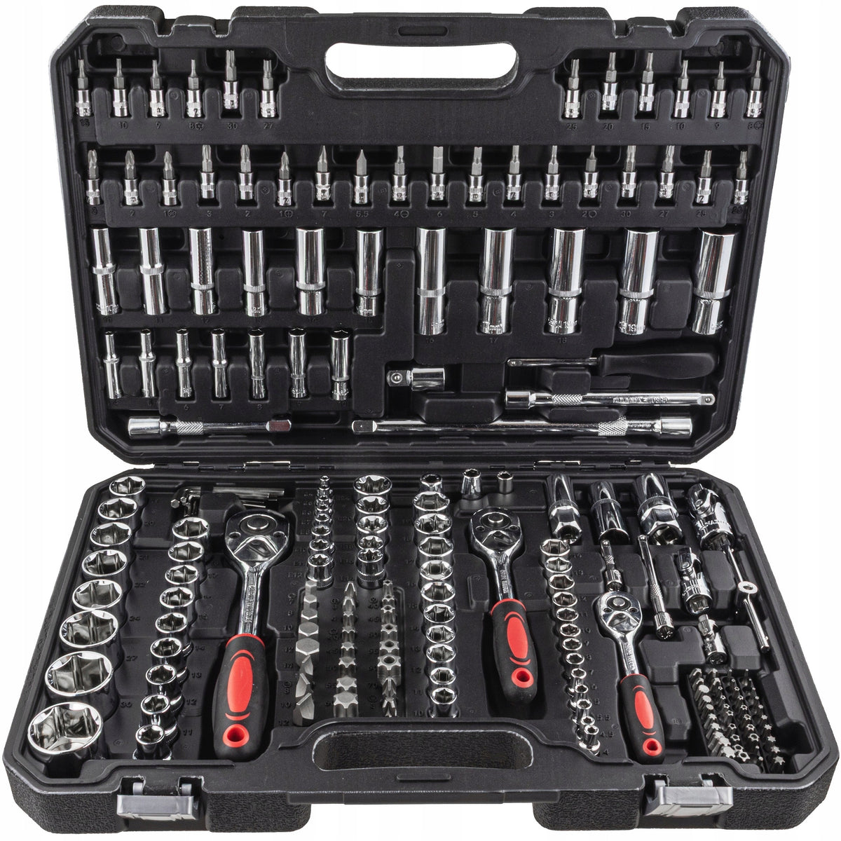 SOCKET WRENCH SET TOOL SOCKET WRENCH 1/2 3/8 1/4 SUITCASE 192 EL