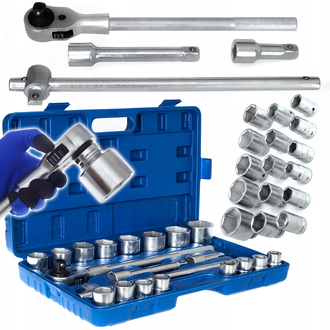 SOCKET WRENCHES 21EL 3/4 LARGE TIR CAPS FORGED STEEL Crv