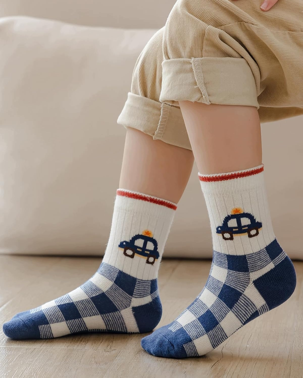 SOCKS 10 PAIRS FUN COTTON CHILDREN'S FUNNY PATTERNS COMFORTABLE Manufacturer code 5908182453971