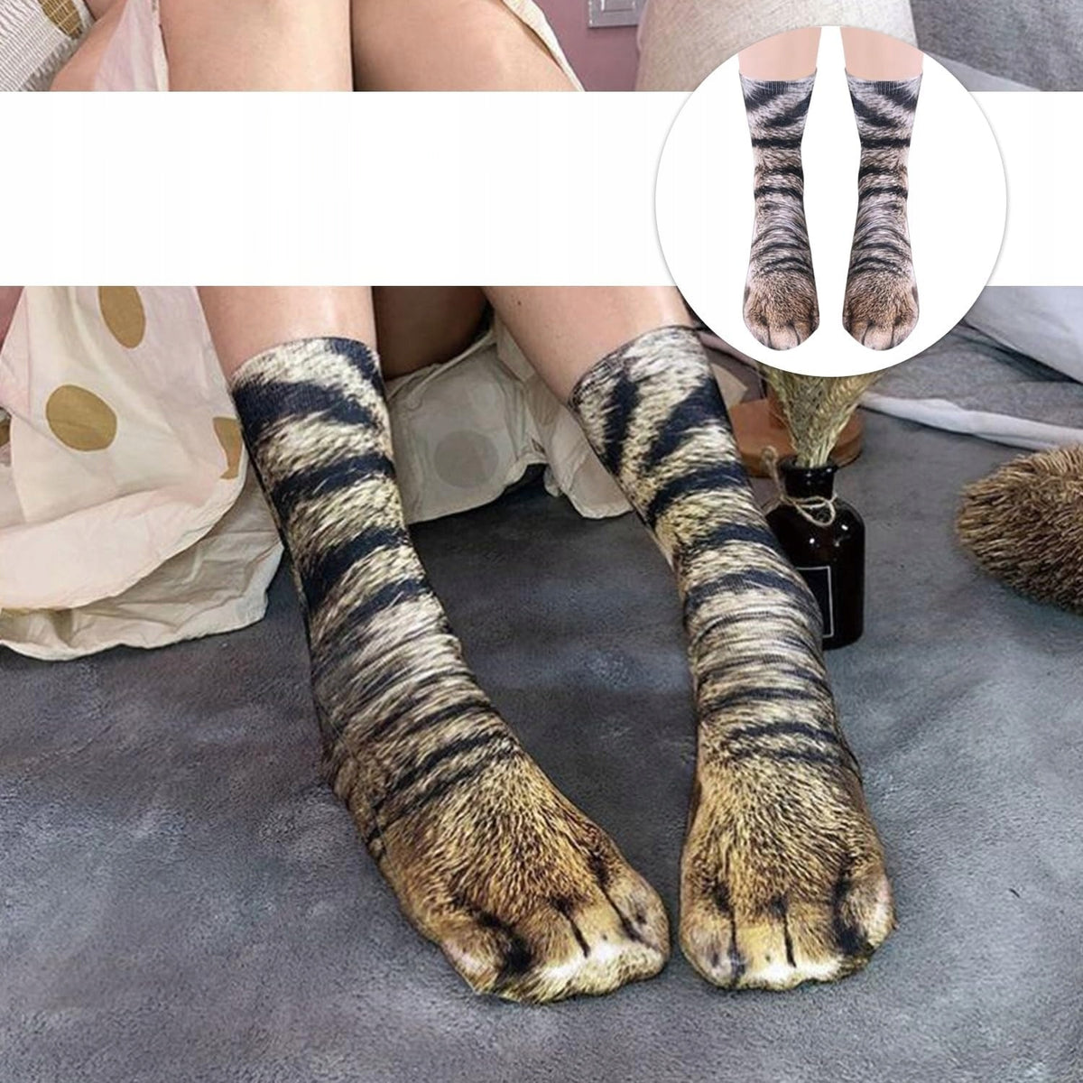 SOCKS 2 PAIRS UNISEX CHILDREN'S YELLOW PATTERNED FUNNY CUTE COLORFUL Brand no brand