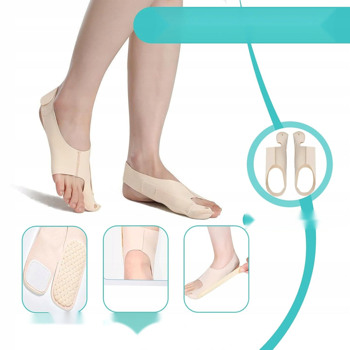 SOCKS 2 PIECES CORRECTIVE TOE SEPARATOR BREATHABLE ADJUSTABLE Manufacturer code 5908107871071