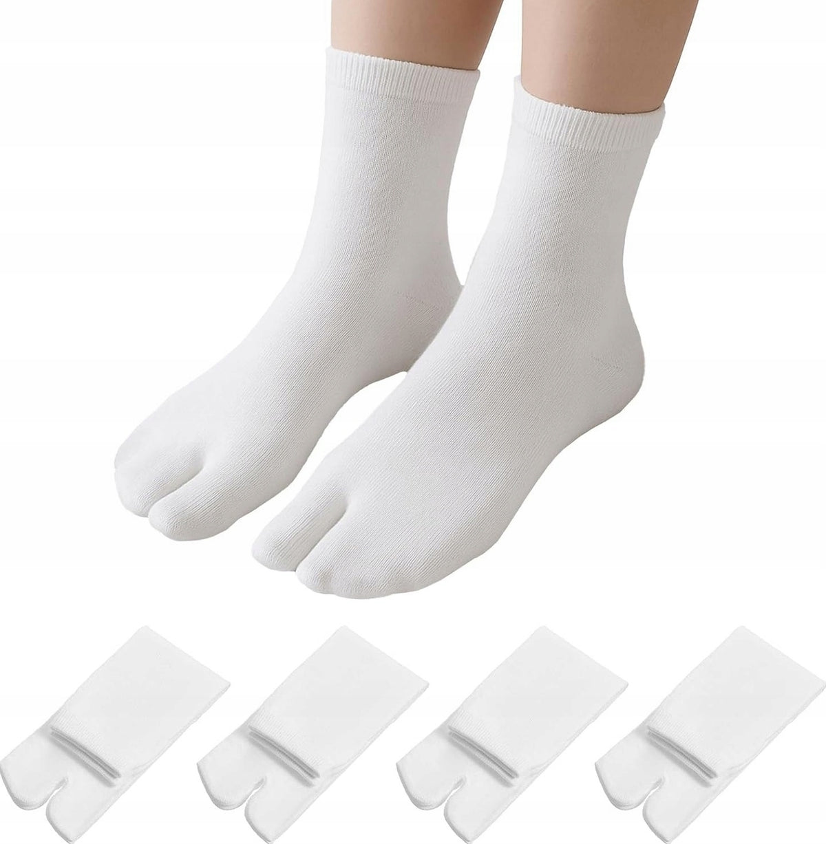 SOCKS 4 PAIRS 295 CM SOCKS TABI COTTON ELASTIC TOES UNISEX