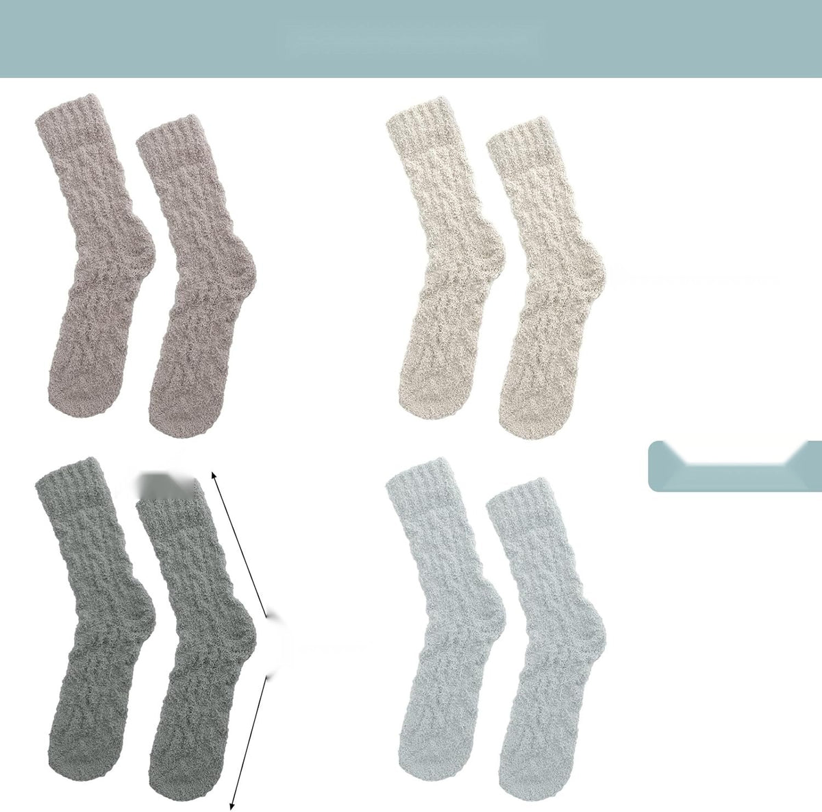 SOCKS 4 PAIRS 36-42 FLUFFY WOOL ELASTIC HOUSE TRAVEL WOMEN Manufacturer code 5908140493407