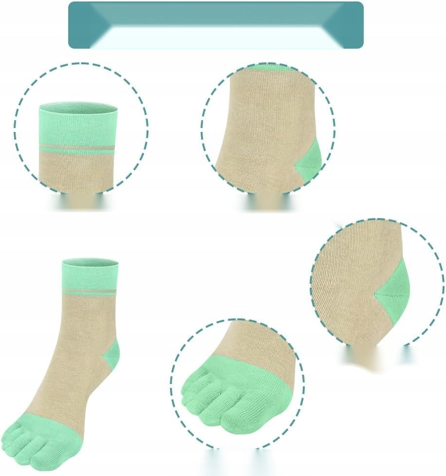 SOCKS 5 PAIRS FINGERS COTTON COLORFUL BREATHABLE SPORTS COMFORT Manufacturer code 5908107577706