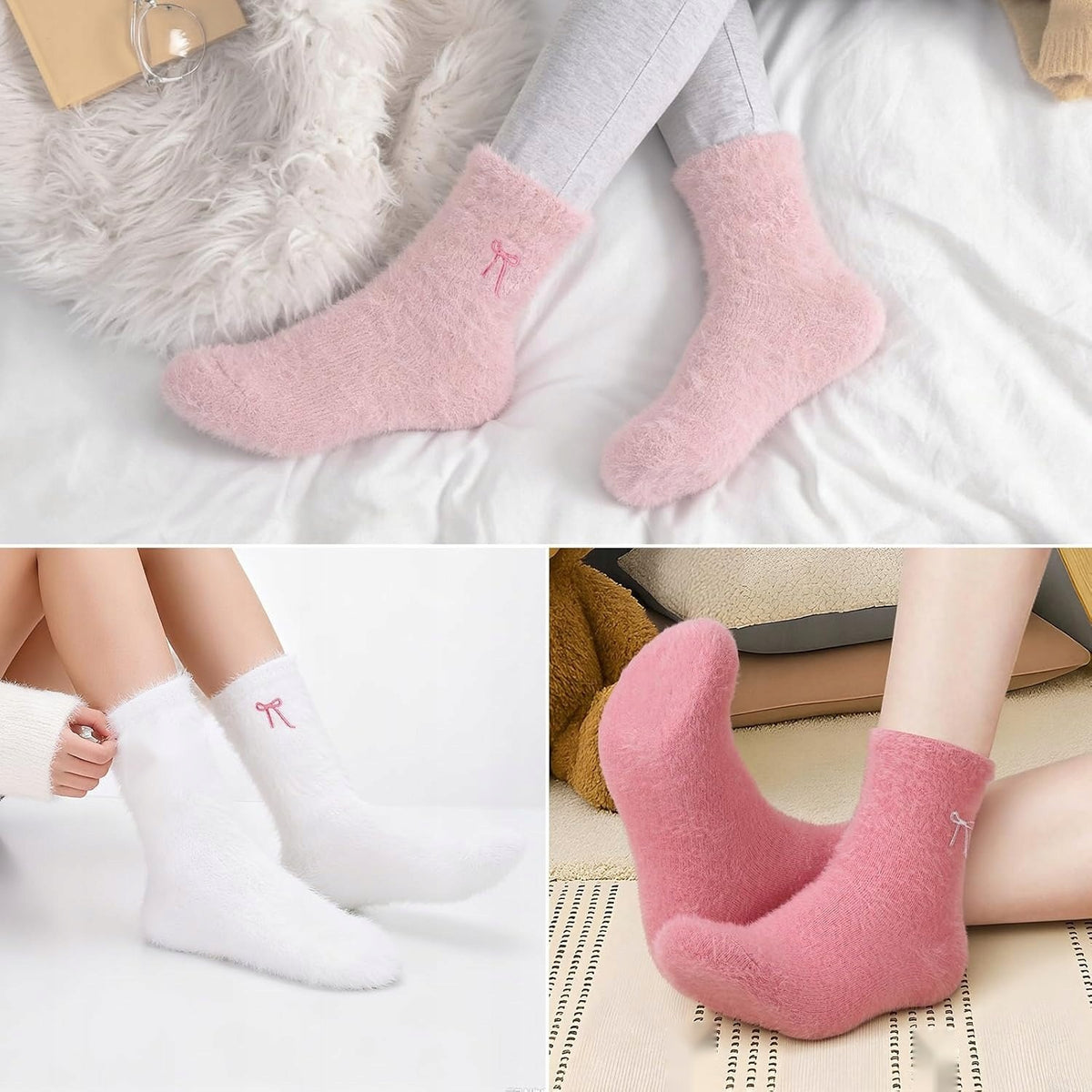 SOCKS 5 PAIRS WARM FLEECE SOFT COMFORTABLE THERMAL WOMEN Brand no brand