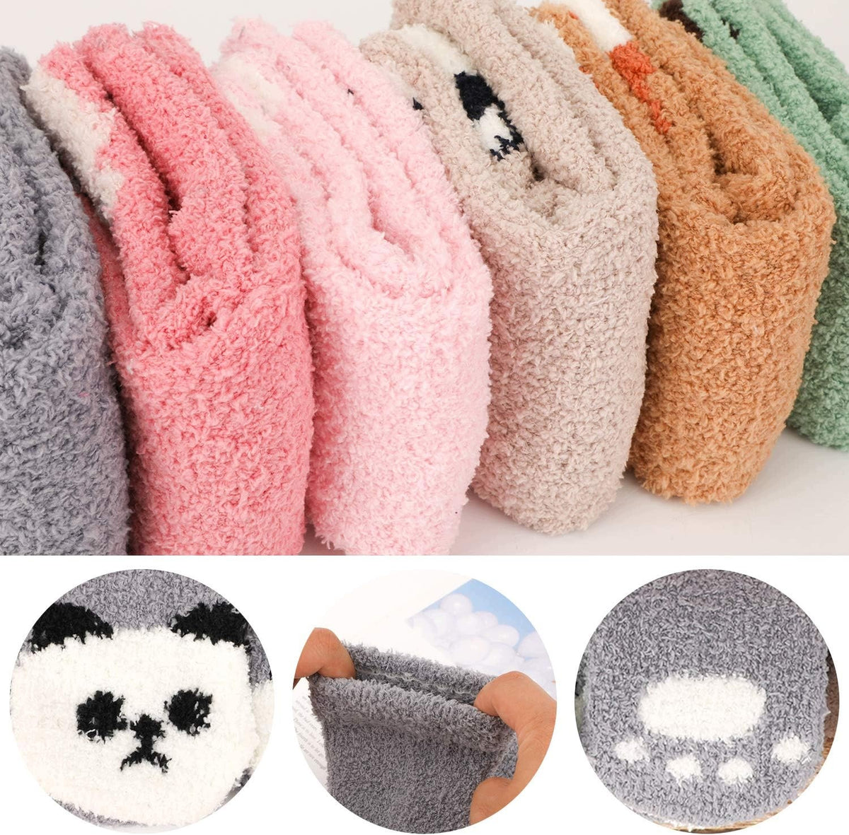 SOCKS 6 PAIRS FLUFFY THICK WINTER WARM FOR HOME SLEEPING Manufacturer code 5908331889729