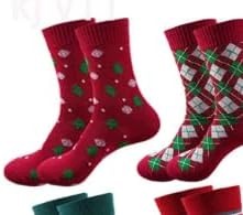 SOCKS 6 PIECES SIZE 37-46 SET CHRISTMAS MEN'S PATTERNS WARM