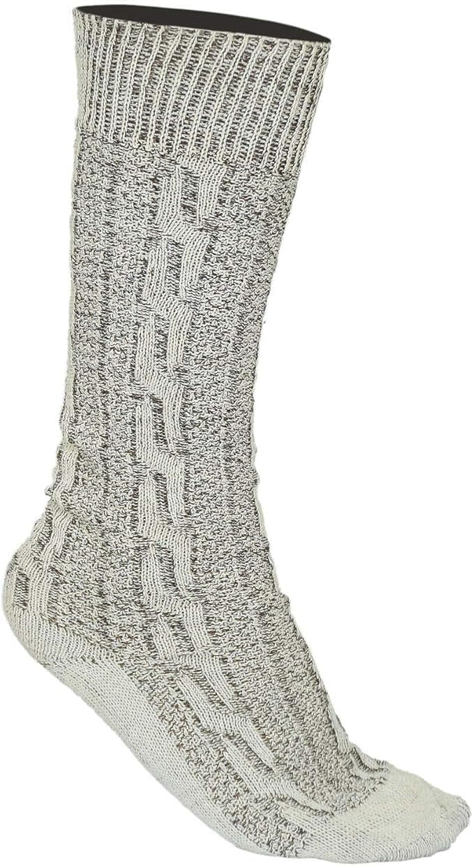 SOCKS POSITIVE KNEE-HIGH COTTON RUSTIC LONG GREY 2 PIECES Brand no brand