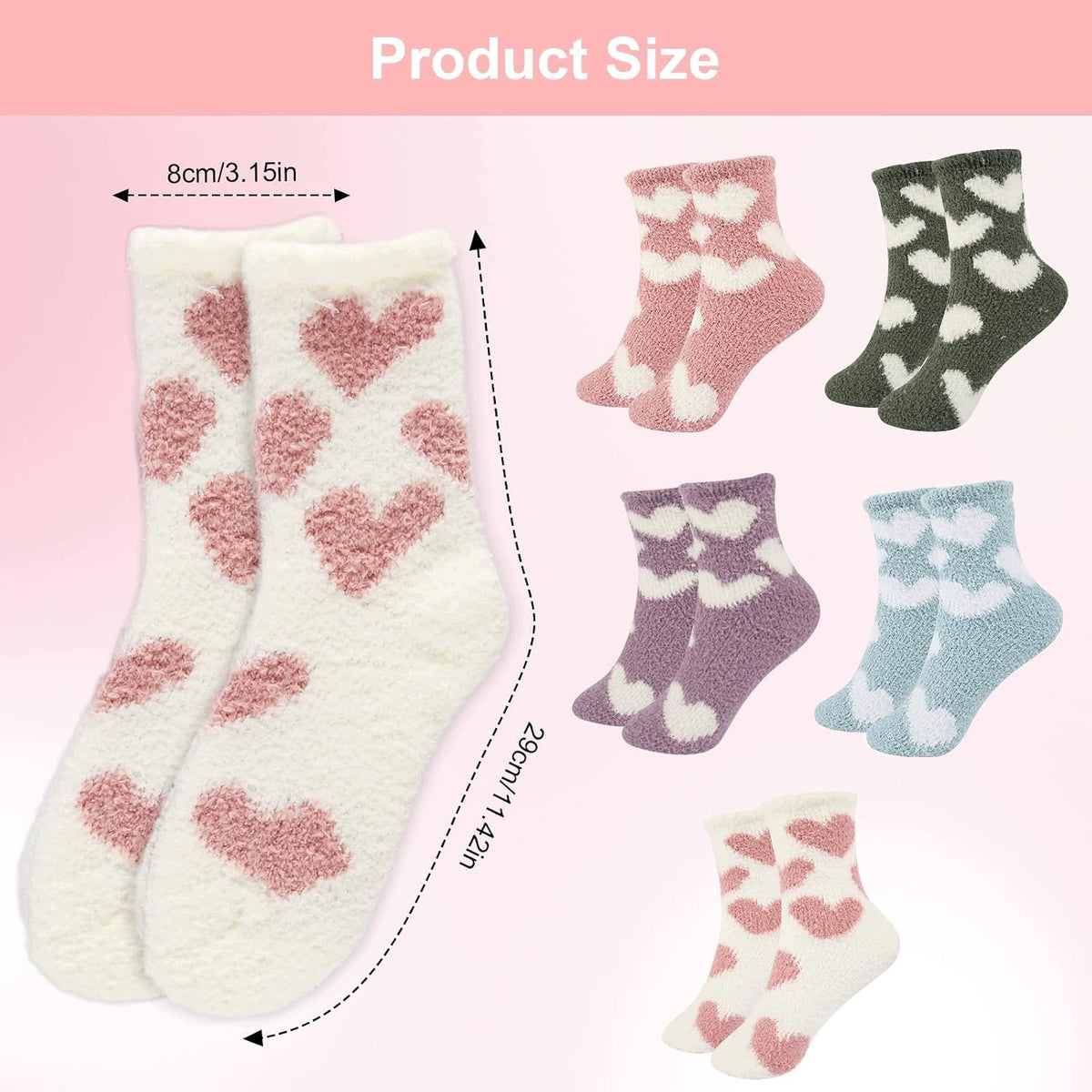 SOCKS UNIVERSAL HOME FLUFFY WARM SOFT CORAL FLEECE 5 PAIRS Manufacturer code 5908182879719