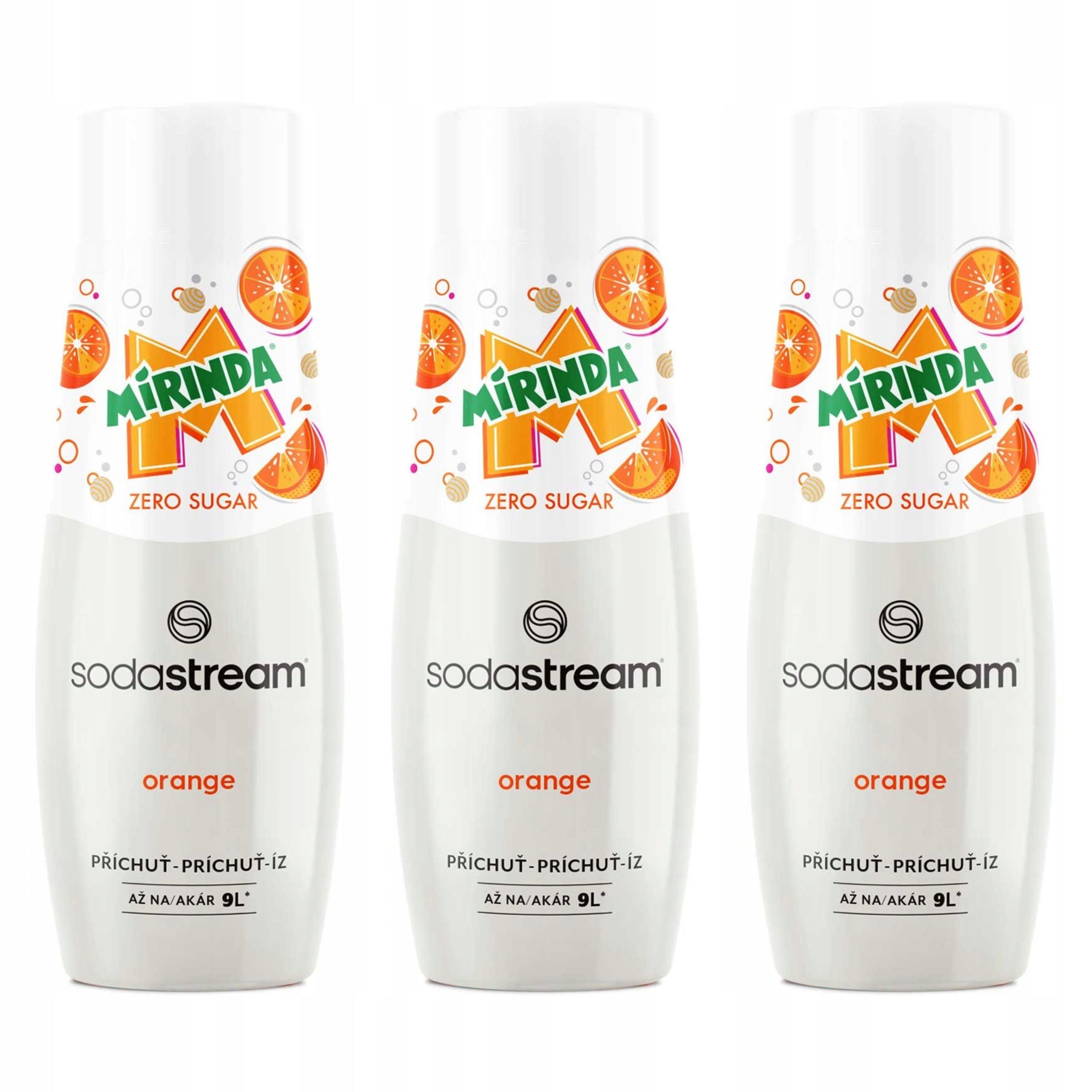 SODASTREAM Mirinda Zero set of syrups for saturator 3 pcs x 440 ml