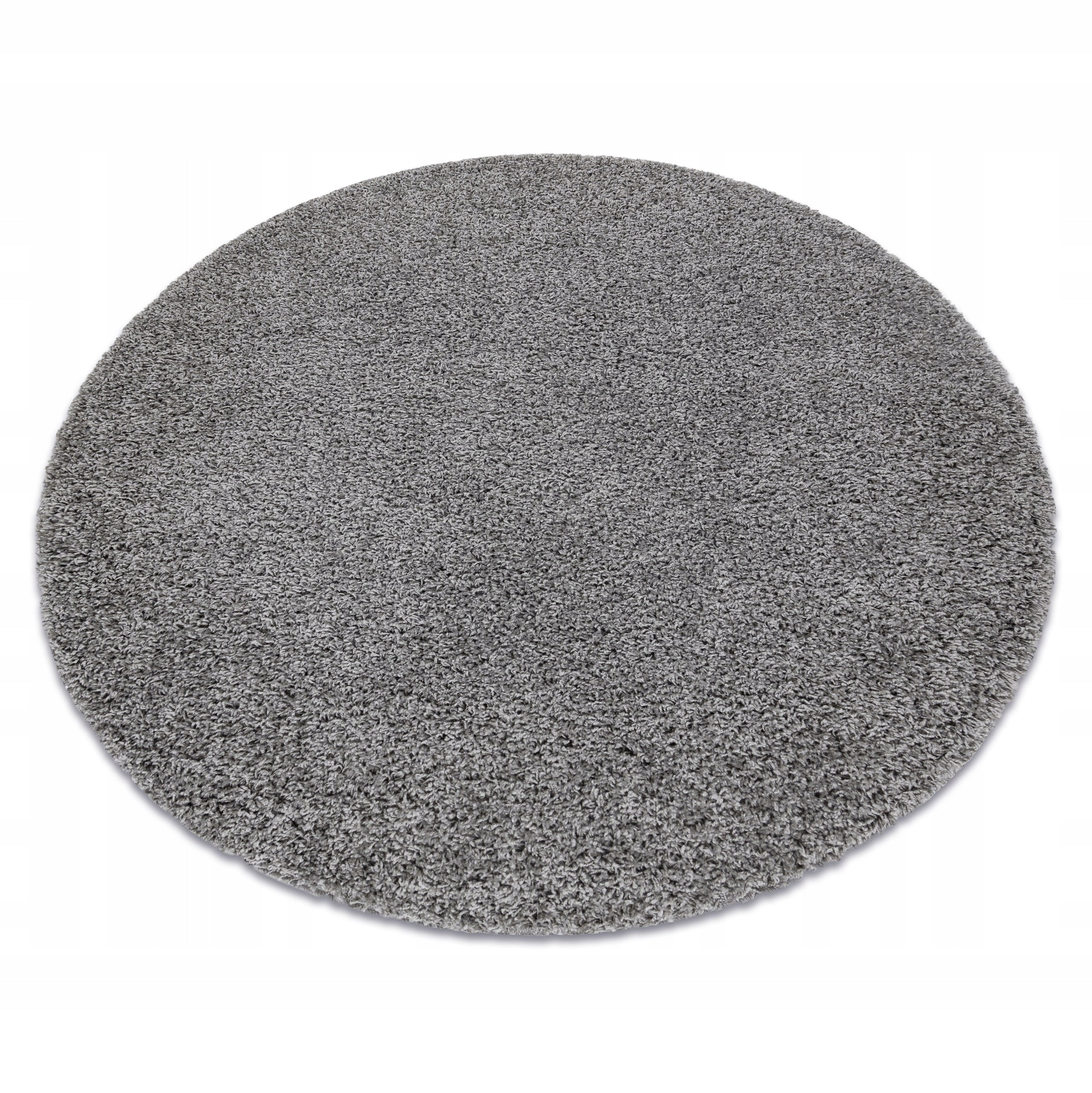 SOFFI shaggy CIRCLE CARPET 80 cm thick GRAY #AF237