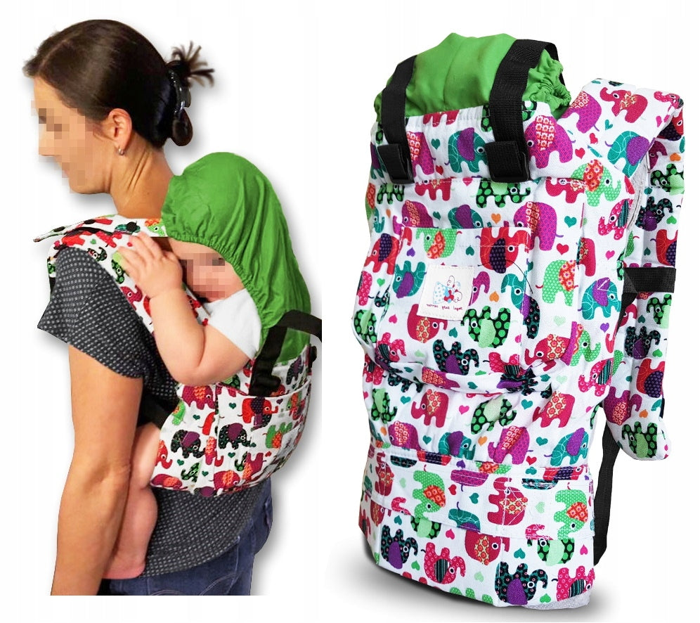 SOFT FOLDING ERGONOMIC CARRIER up to20kg CARRIER HOOD SUMMER TRIP