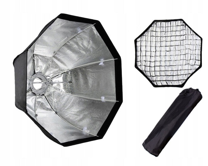 SOFTBOX studio outdoor OCTA power. BOWENS 95cm + GRID quick assembly
