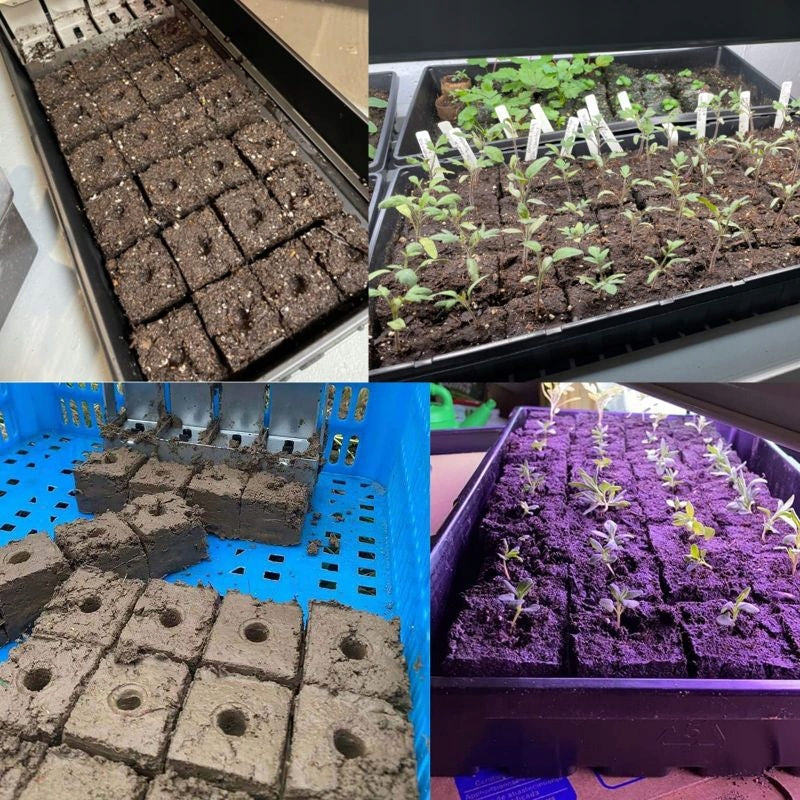 SOIL BLOCKER MOLD FOR MAKING EARTH BLOCKS MANUAL SOIL BLOCKER 4X4CM Manufacturer code 3111230062411S654FG