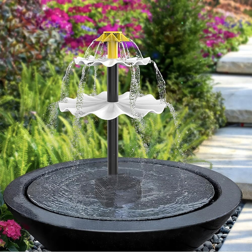 SOLAR ECOLOGICAL WATER FOUNTAIN 2,5W FOR GARDEN AS DIY GIFT Pump capacity l/h Do 500 l/h