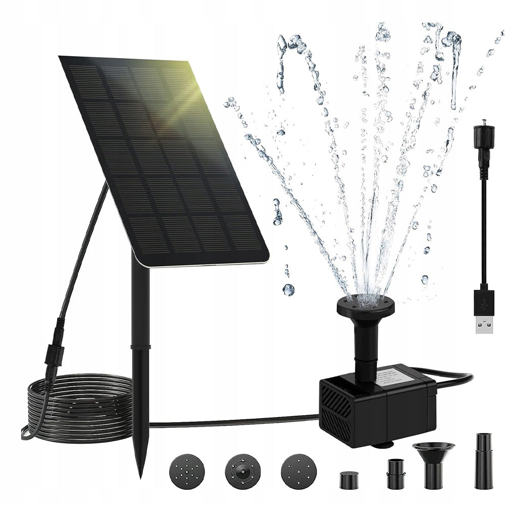 SOLAR FOUNTAIN FOR POND WATER FLOATING PUMP WITH FILTER
