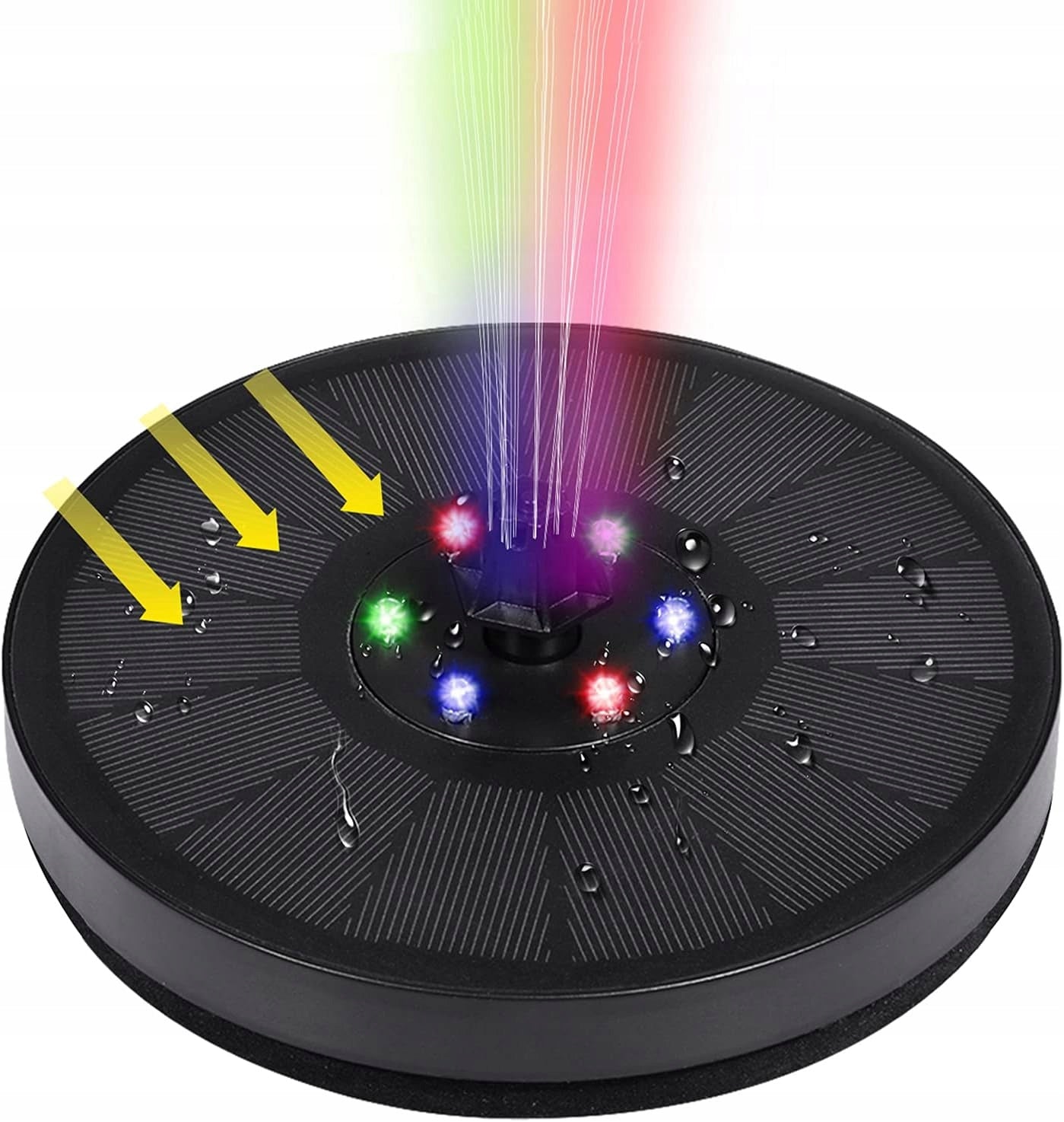 SOLAR FOUNTAIN GARDEN MINI WITH LED LIGHTING POND GARDEN POOL 18 CM Manufacturer no brand