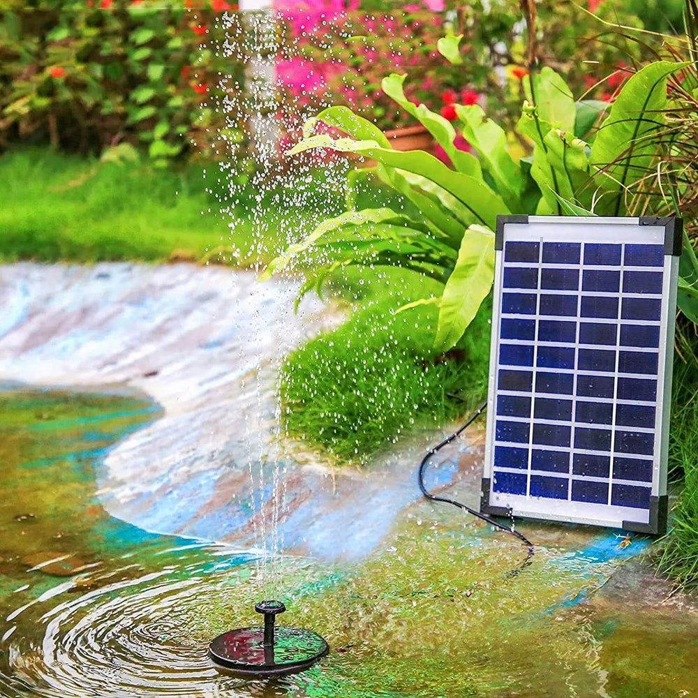 SOLAR FOUNTAIN PUMP FOR OUTDOOR FOUNTAIN, POND PUMP FOR HOME Manufacturer code Zewnętrzna fontanna solarna