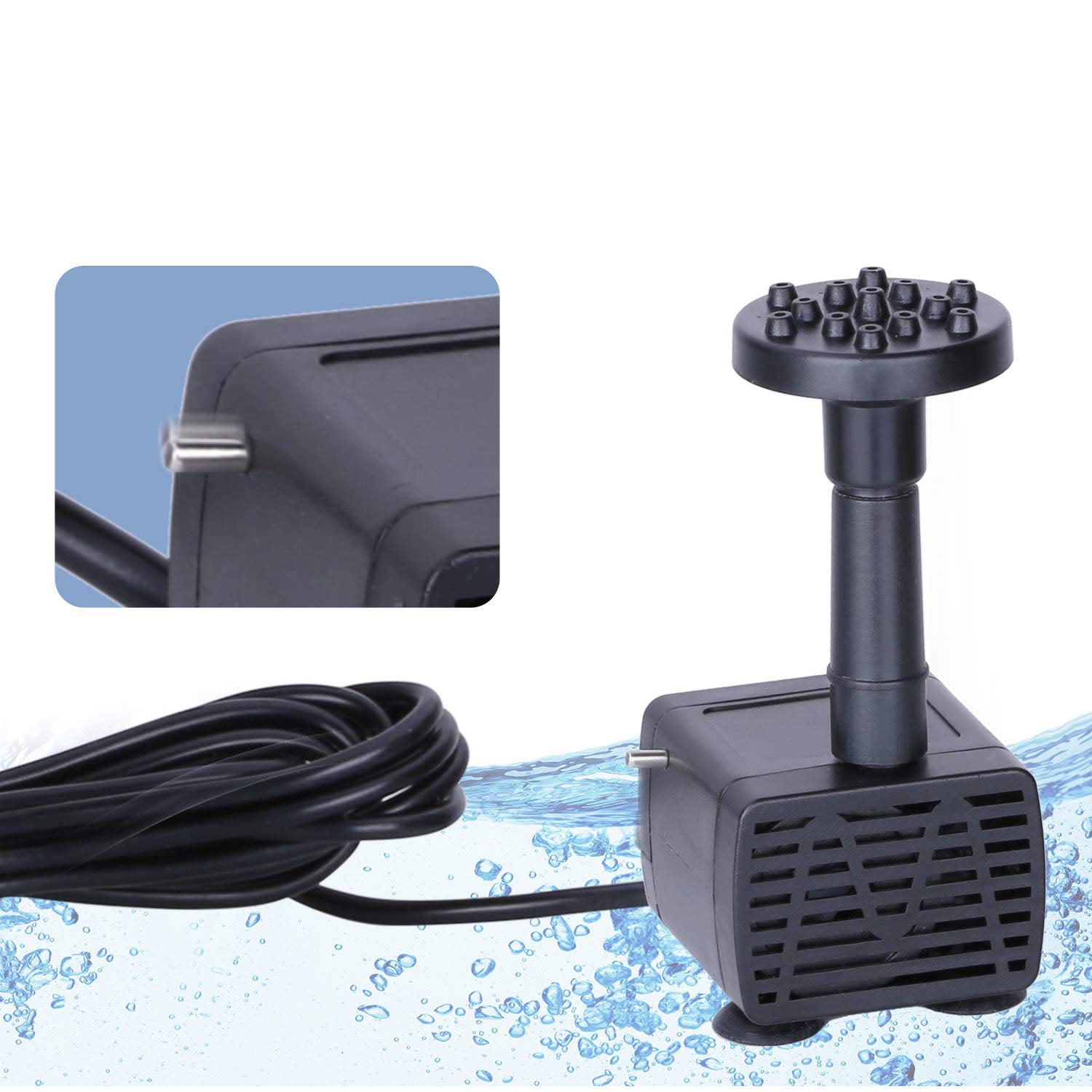 SOLAR FOUNTAIN PUMP FOR OUTDOOR FOUNTAIN, POND PUMP FOR HOME Power 5 W