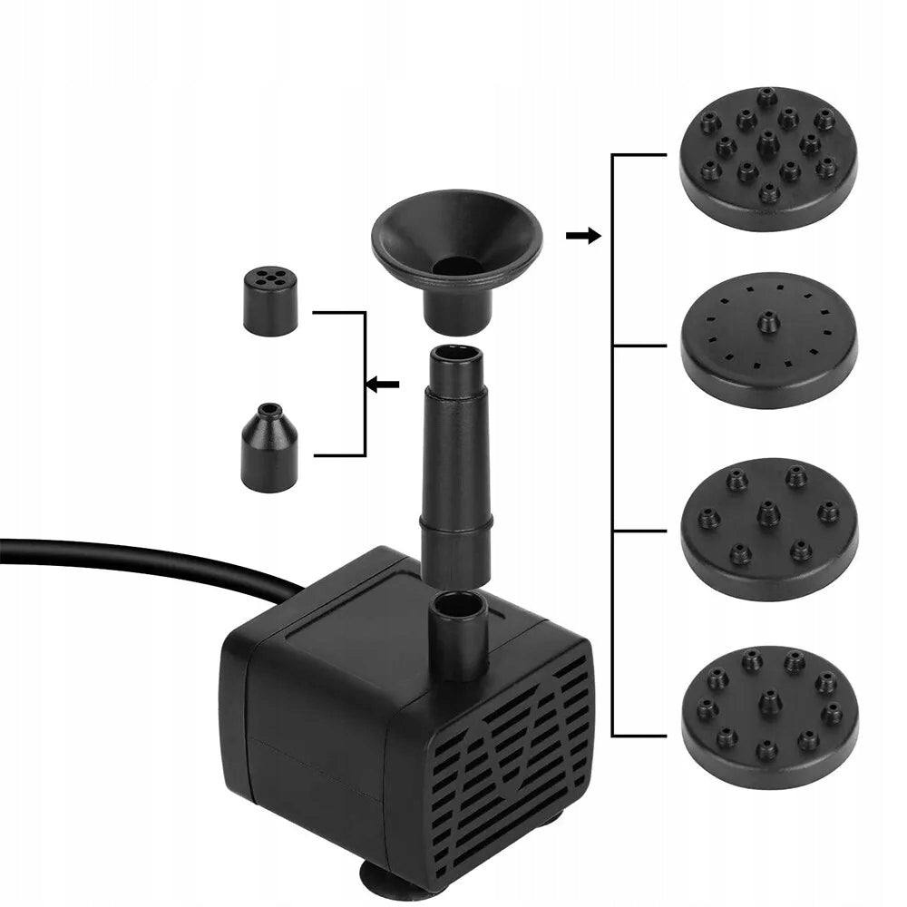 SOLAR FOUNTAIN PUMP FOR OUTDOOR FOUNTAIN, POND PUMP FOR HOME Product weight with unit packaging 0.84 kg