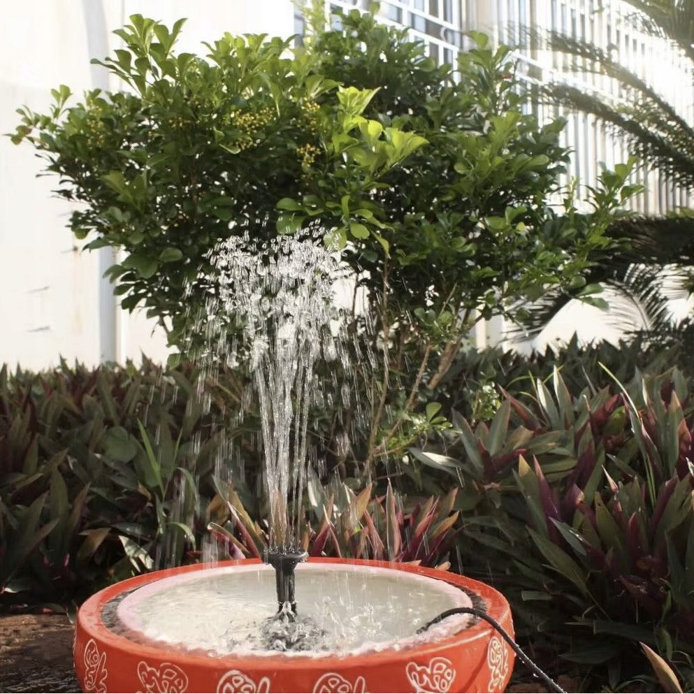 SOLAR GARDEN FOUNTAIN FOR WATER GARDEN WATER MESH POND LAKE PUMP Manufacturer code Fontanna Solarna do Ogrodu Pompa
