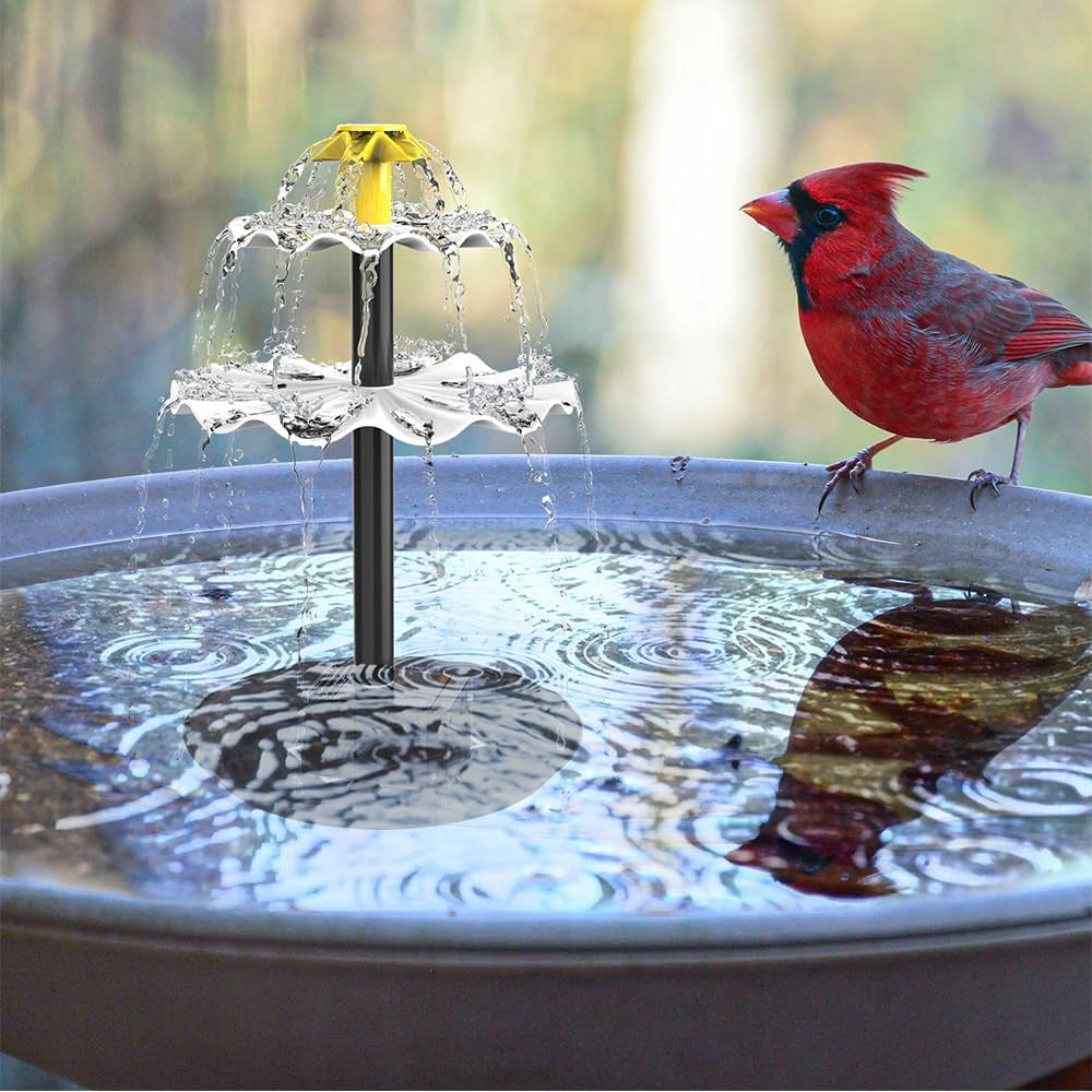 SOLAR GARDEN FOUNTAIN FOR WATER GARDEN WATER MESH POND LAKE PUMP Power 2 W