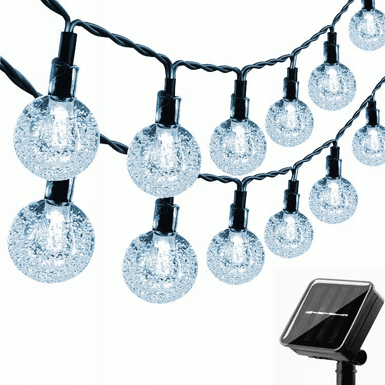 SOLAR GARDEN GARLAND 50 LED 12 METERS SOLAR LIGHTS FOR BALCONY IP44 Packaging status original