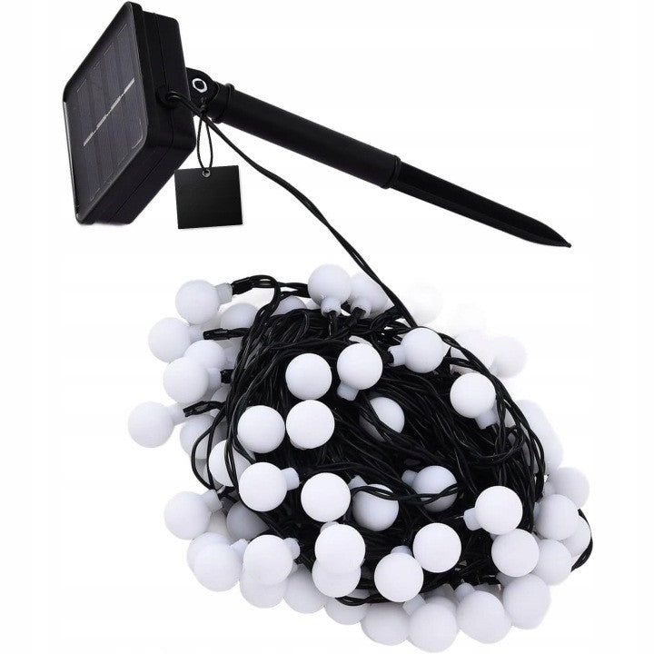 SOLAR GARDEN GARLAND 9,2m 50x LED BALLS GARDEN LIGHTS